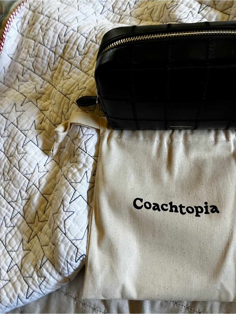 Coachtopia Alter Ego Black Leather Cosmetic Bag - Picture 16 of 16
